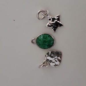 925 mexican silver 3 charms